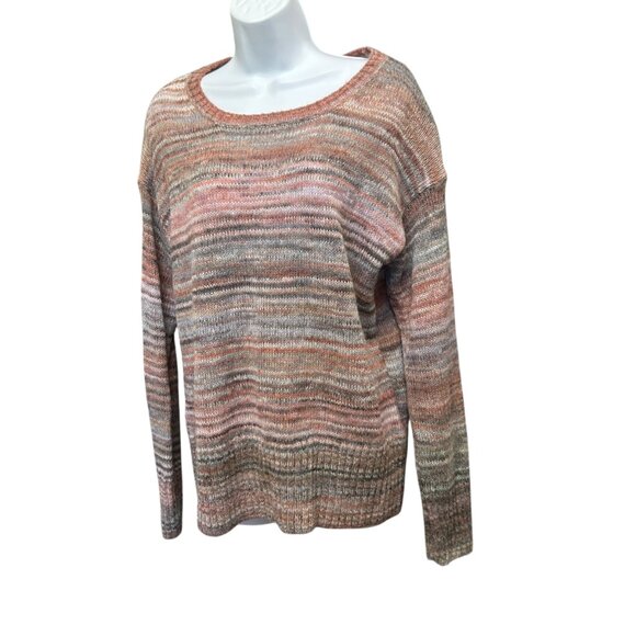 Esprit Striped Knit Top Soft Neutral Size L - Picture 4 of 7